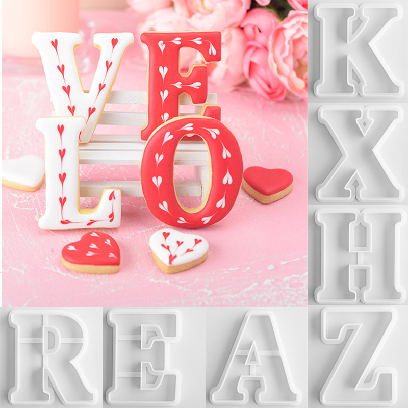 Event Z - 26 Engelse letters koekjesvorm groot alfabet