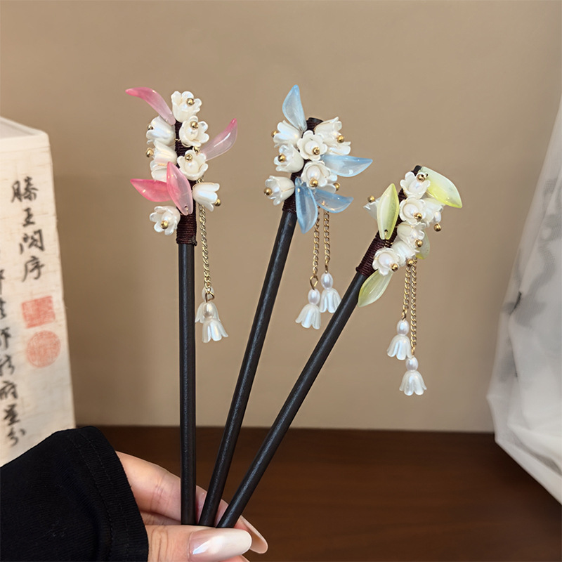 Event Suppliers - Chinese stijl traditionele haarspeld lelietje-van-dalen kwastje