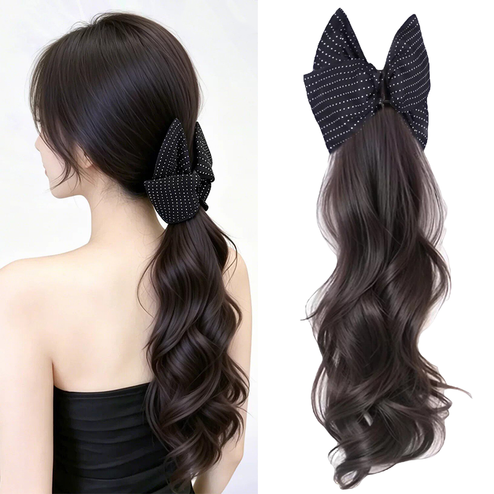 Event Suppliers - Bow Claw Clip Synthetische paardenstaart haarstukje
