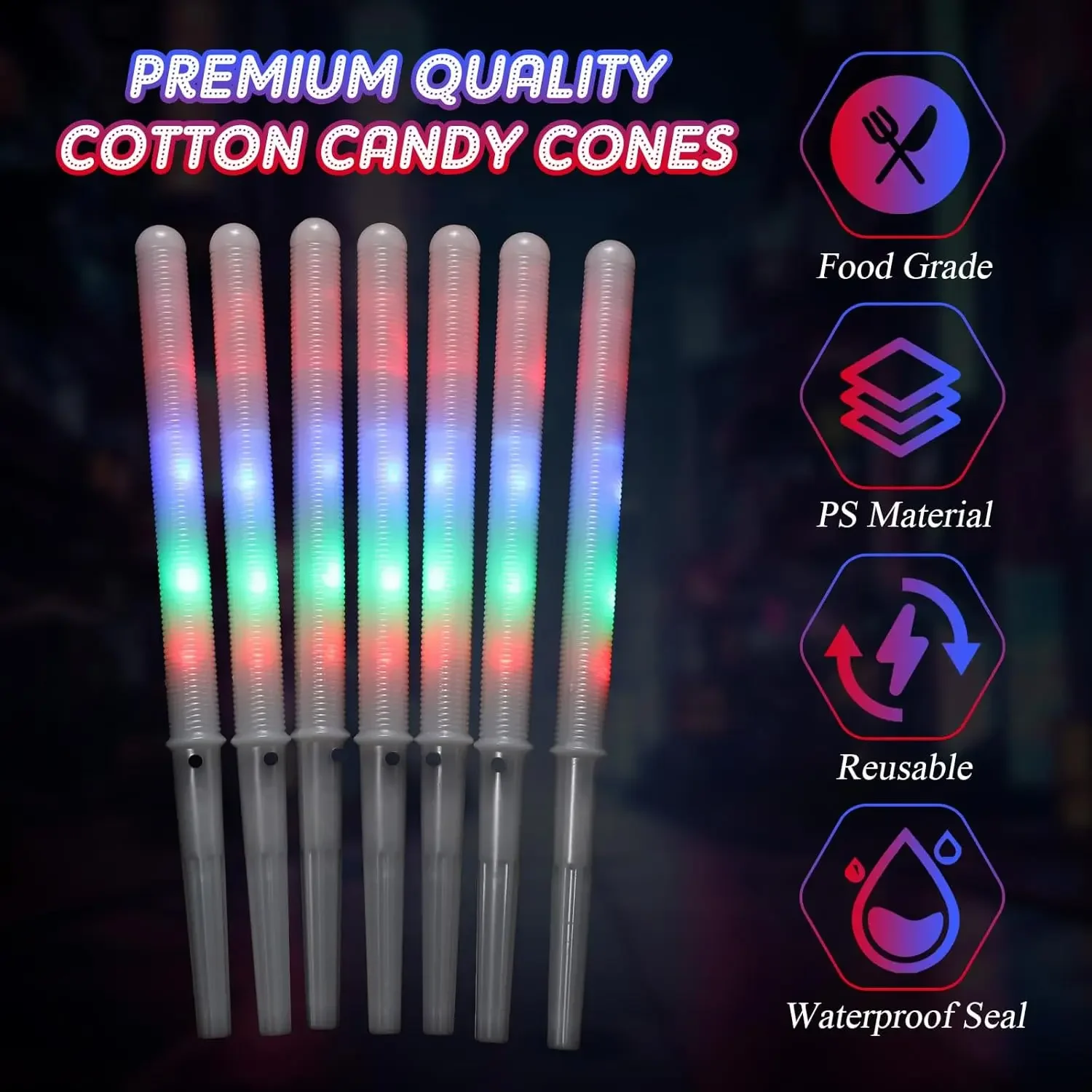 10/30 stuks LED-suikerwafels m - Cotton Candy Cone recensie en prijs
