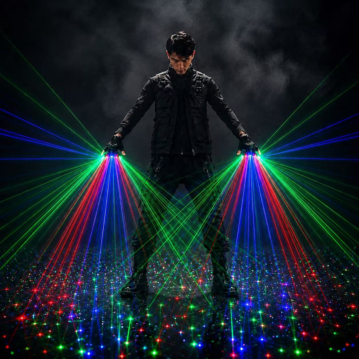 Oplaadbare RGB Laser Handschoe - Event Party Dj recensie en prijs