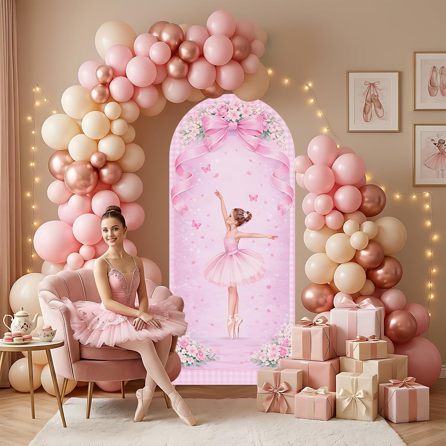 Aangepaste dubbelzijdige balle - Dessert Table Backdrop recensie en prijs
