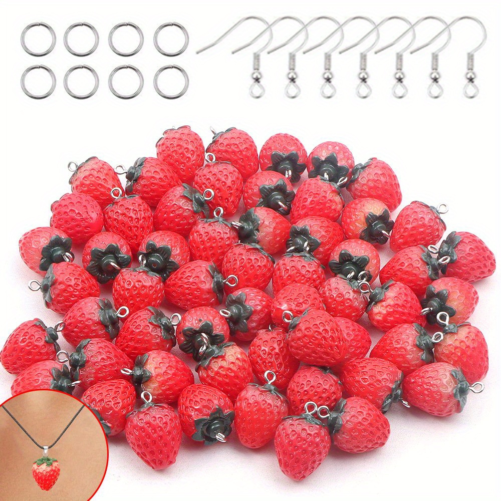 12/27/54pcs Rode Hars Aardbei  - Event Suppliers recensie en prijs